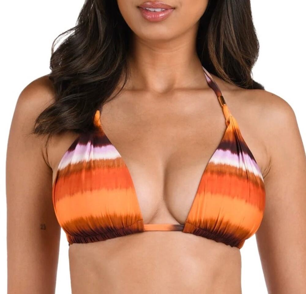 La Blanca Upon Horizon Halter Triangle Bikini Top 10 NWT